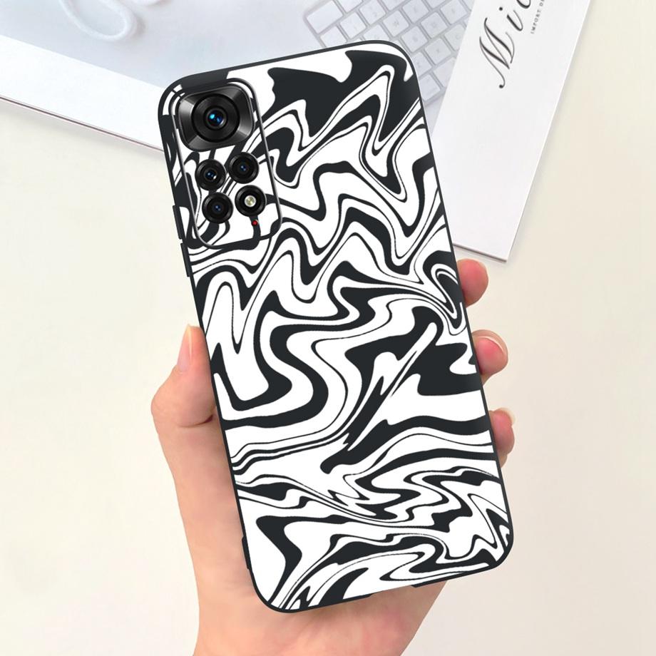 Для Xiaomi Redmi Note 11 4G Чехол Мягкий Жидкий Силикон Милый Кот Прекрасный Бампер Fundas Для Xiaomi Redmi Note 11 Pro Note11s 4G 5G