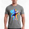 Glitched Dabi Tshirt Summer Casual Cotton Tee Oversized Streetwear Tops Vintage Graphic Print Loose Fit Short Sleeve