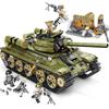 683Pcs Sembo T-34 Tank Model Educational Building Blocks Toys For Boys DIY Birthday Holiday Gift Small Bricks 101038