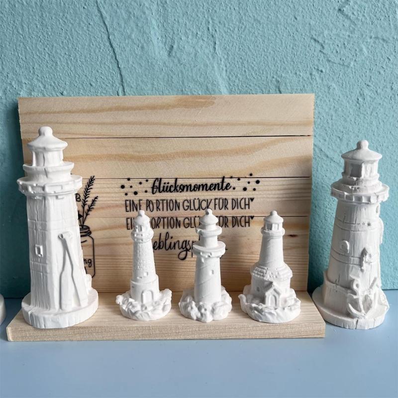 3D Силиконовые формы «Маяк» Формы для свечей Формы для тортов Формы для орнаментов Формы для эпоксидной смолы Формы для гипса для изготовления свечей