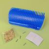 Cat Corner Scratcher Self-Grooming Massage Comb with Catnip Easy To Install Wall Corner Massage Comb Scratcher Grooming Brush Tool