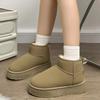 Fashion Women Warm Ankle Boots 2025 New Selling Soft Plush Casual Slip-on Women Snow Boots Outdoor Comfortable Thick-soled Walking Boots