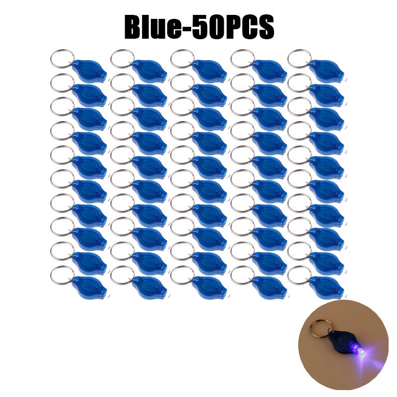 100 шт. мини светодиодный брелок фонарь УФ-фонарик УФ-свет карманный аварийный фонарь мини-фонарик черный свет брелок фонарики