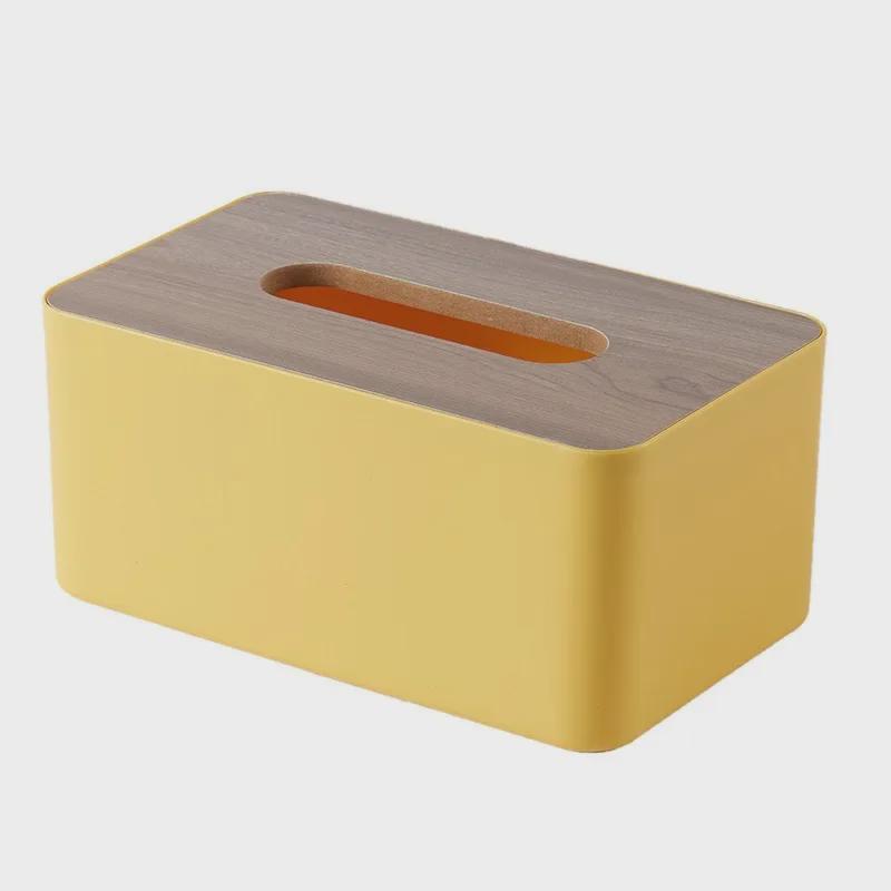 Japanese Style Wooden Tissue Box: Multifunctional Desktop Storage Solution