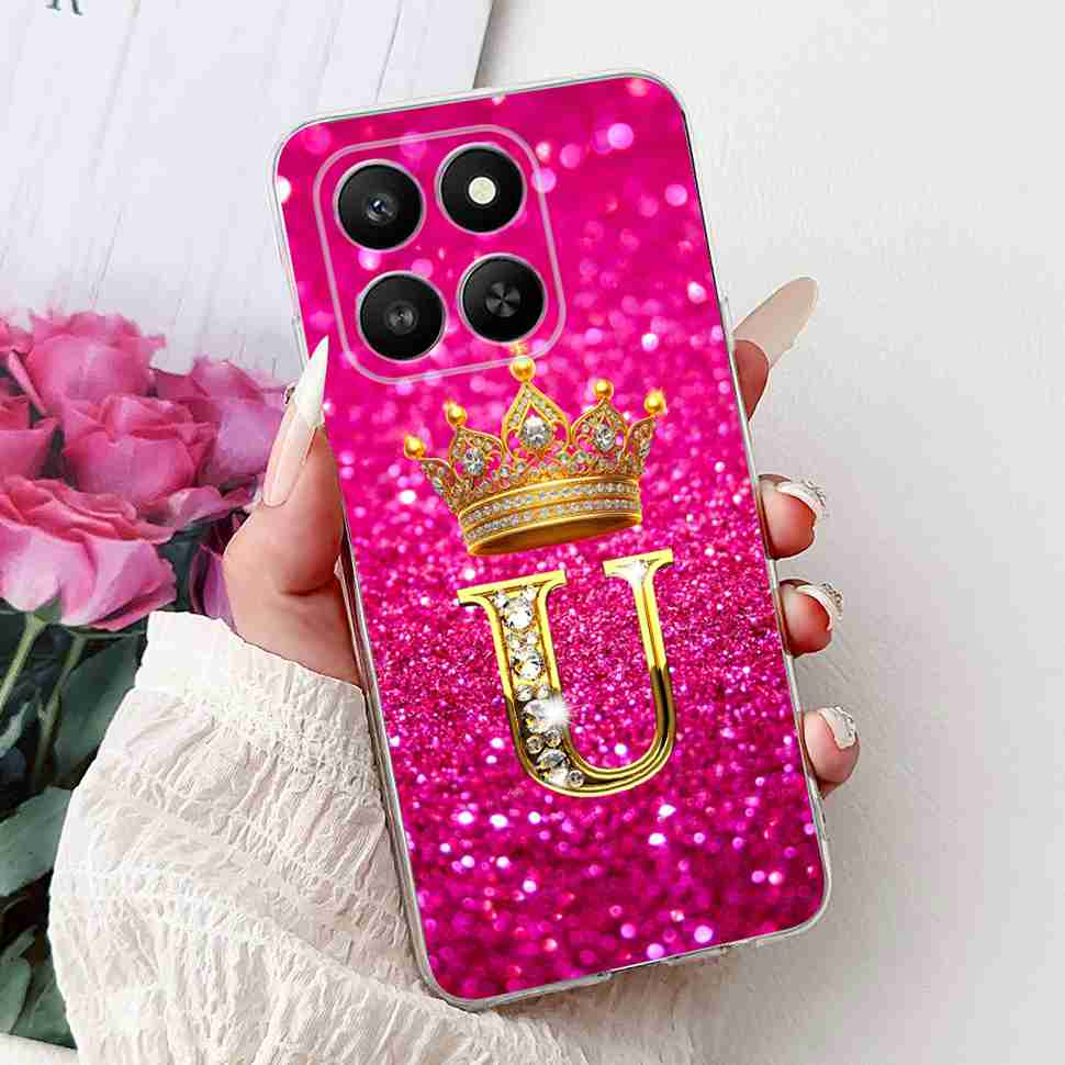 6.77" For Honor 400 Smart 5G LGN-NX1 Case Fashion Crown Flower Soft Silicone TPU Cover For Huawei Honor 400Smart 5G Phone Cases