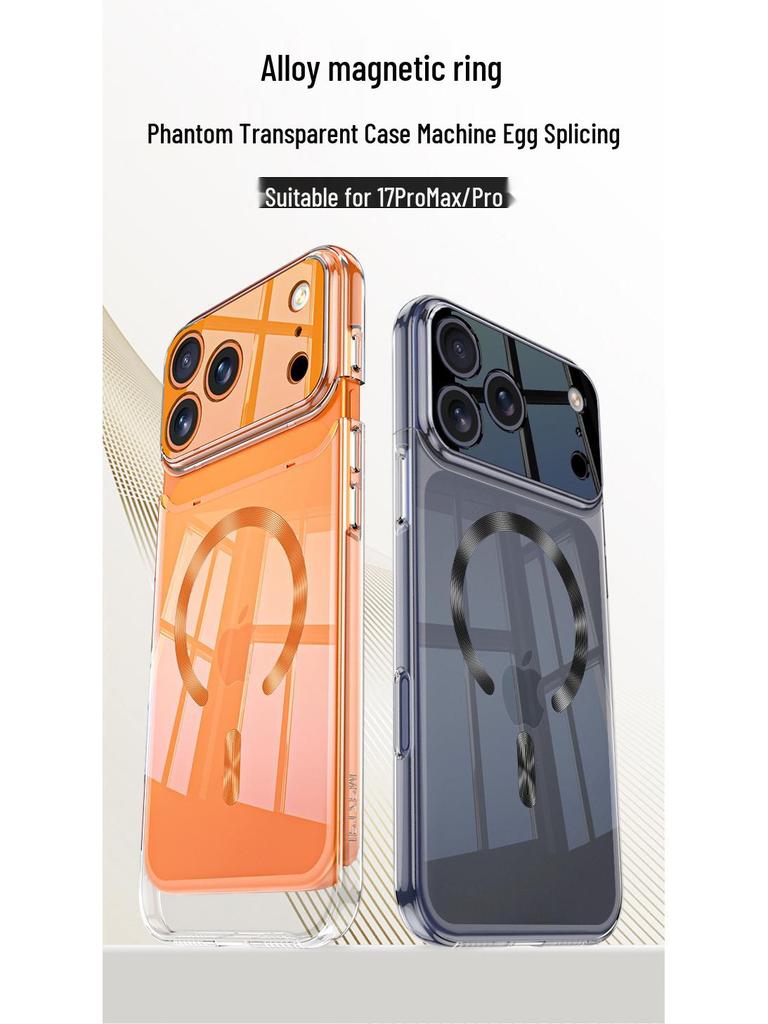 Прозрачный чехол MagSafe для iPhone 17 Pro/Pro Max - Не желтеющий и гальванизированный