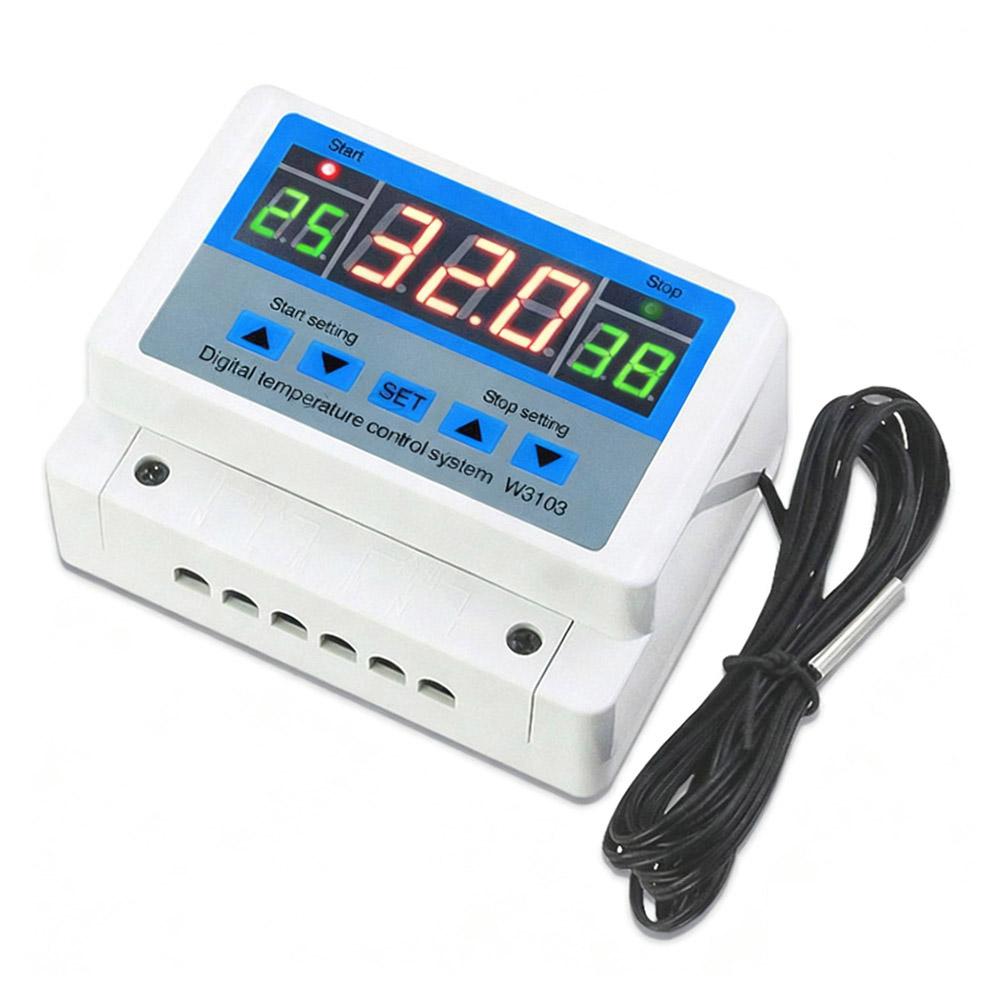 Универсальный цифровой термостат Инструмент Контроллер температуры Цифровой контроллер температуры Режим интервала Программируемый Задержка запуска