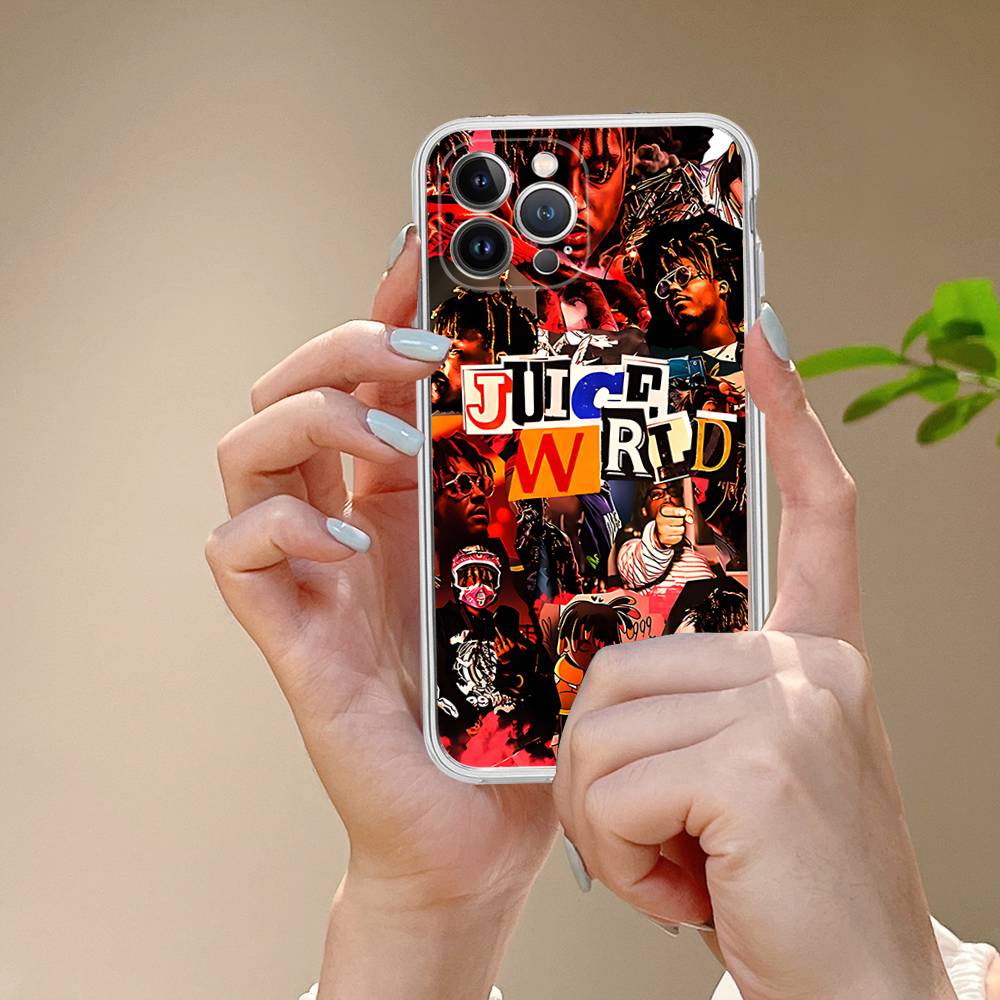 Rapper J-Juice Wrld For IPhone 11 12 13 14 15 16 17 Pro Max Plus Air Transparent Clear Shockproof Case