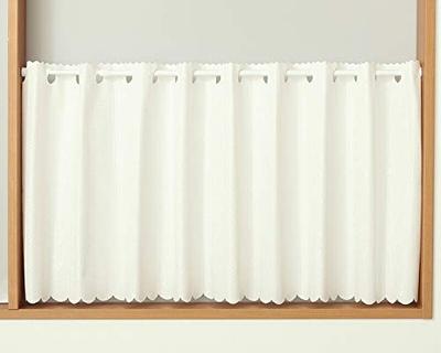 Штора Cafe Curtain, 94,0% УФ-защита, Теплоизолирующая, Плохо видно ночью, Кружево, Зеркальная, 4170 Leia Off-White, Ширина 145 см x Длина 120 см, 1 Панель