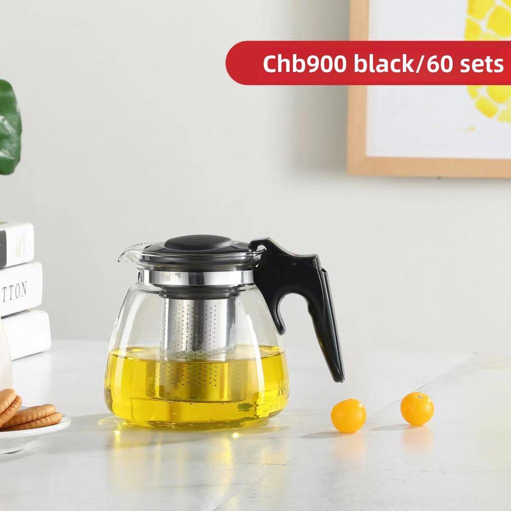 Чайник из термостойкого стекла большой емкости с фильтром для чая Кунг-фу