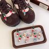 1 шт. Деревянные бусины Клипсы-пряжки для шнурков Украшения Маillard Цветные бусины Кисточки Аксессуары для обуви Шармы для обуви Для кроссовок