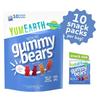 Gluten Free Gummy Bears, Strawberry, Cherry, Mango, Peach, 10 Snack Packs, 0.7 oz (19.8 g) Each