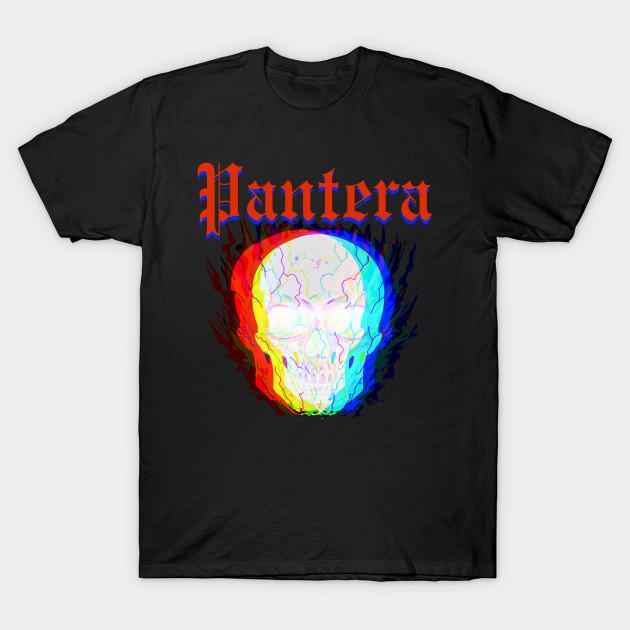 Мужская черная футболка с принтом Pantera, печать методом термопереноса без вырезки, хлопковая футболка