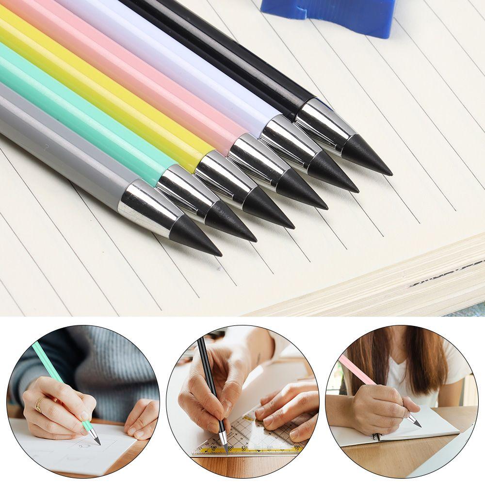 Macarons Color Office Supplies No Ink HB Inkless Eternal Pencil Unlimited Writing Pen Sketch Tool