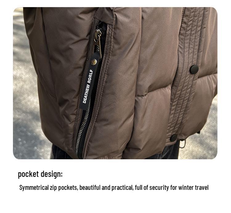 Модная куртка пуховик класса люкс для миниатюрных женщин — с капюшоном, утолщенная, омолаживающая, женская зимняя одежда 2025