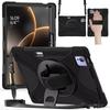 Защитный чехол-кейс из 3 слоев PC + Силиконовый гель для Xiaomi Redmi Pad 5 6 7, с поворотом на 360°, ремешком для руки/плеча, подставкой и слотом для стилуса
