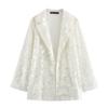 European & American High Street Women's Sequin Open-Front Suit Jacket