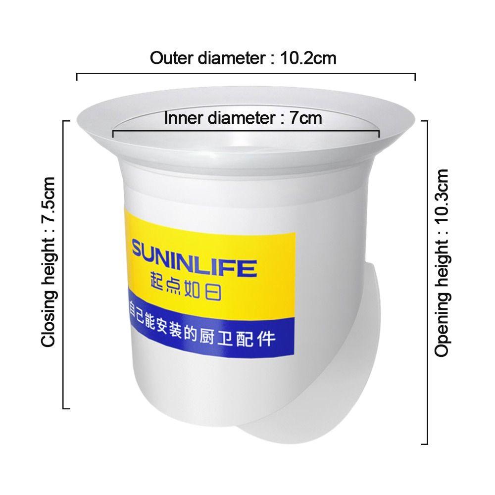 Anti-Odor Squatting Pan Anti-smell Plug white Deodorize Squatting Pit Smell Stopper Prevent Sewage Overflow Plastic