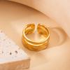 Модное нишевое кольцо из титановой стали, высококачественное металлическое, не тускнеющее, для женщин, с преувеличенным дизайном и регулируемым отверстием для аксессуаров
