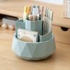 Pen Stand 360° Rotating Pen Holder 4-Grid Makeup Brush Organizer Pencil Storage Box  Home
