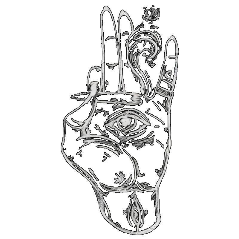 Черная футболка оверсайз с принтом символа руки и глаза, повседневный уличный стиль, модный топ для женщин