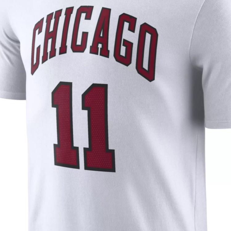 Nike Chicago Bulls City Edition Demar Derozan Vintage Logo Letter Print Удобная спортивная тренировочная футболка с коротким рукавом для мужчин, топы белого цвета DV5980-101