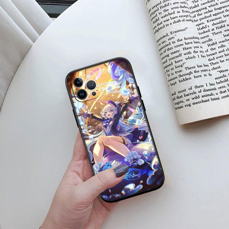 Чехол для телефона Genshin Impact Furina Новый Высококачественный для Xiaomi Poco C40 C50 C51 C55 C65 C71 C75 F2 F3 F5 F6 F7 Pro Ultra