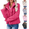 Jackets For Women Casual Fleece Fuzzy Faux Shearling Warm Winter Outwear Jackets Shaggy Coat