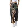 Женские модные Хэллоуин свободные спортивные брюки повседневного стиля однотонные с кулиской на талии