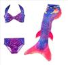 DH78 Mermaid Swimsuit Bikini Tail Fin 3 Piece Set Baby 120 [Misia Luxury] &