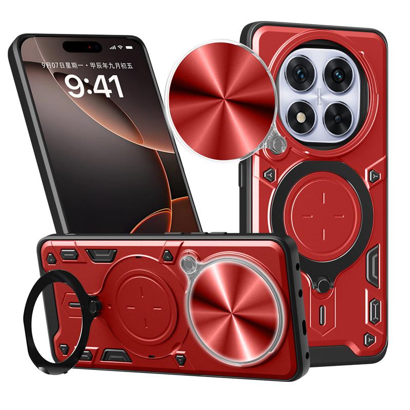 Защита линз Armor Funda для Xiaomi Redmi Note 14 Pro 4G 5G Note14Pro Plus Redmi 14C A3 Чехол с кольцом-держателем для Poco C75 X7