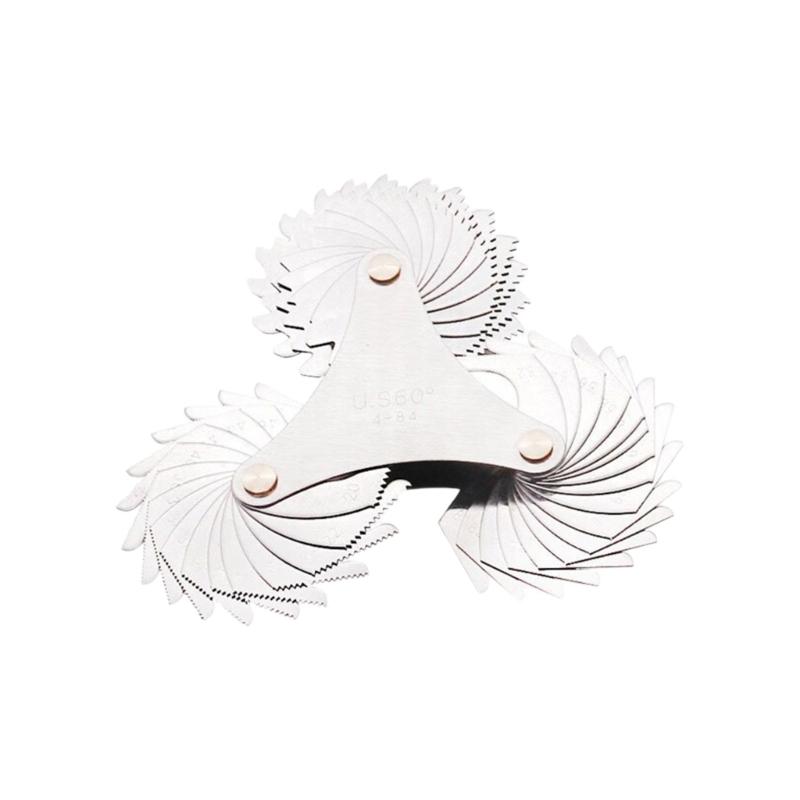 Профессиональный инструмент для измерения резьбы Высокоточные шаблоны шага резьбы Простой в использовании для инженеров, ремонтников и DIY-проектов