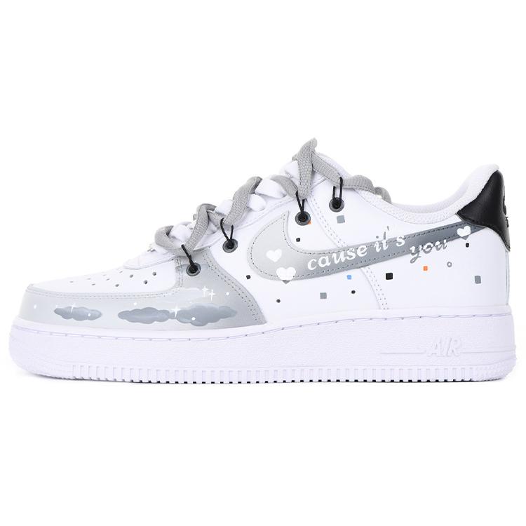 Nike Air Force 1 '07 Air Force 1 Термозащита Низкие Кеды для скейтбординга Мужские Серый Белый CW2288-111(Команда-S-КОРОБКА)