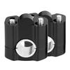 2pcs Aluminum Alloy 28mm Motorcycle Handlebar Handle Bar Mounting Clamps Riser Black