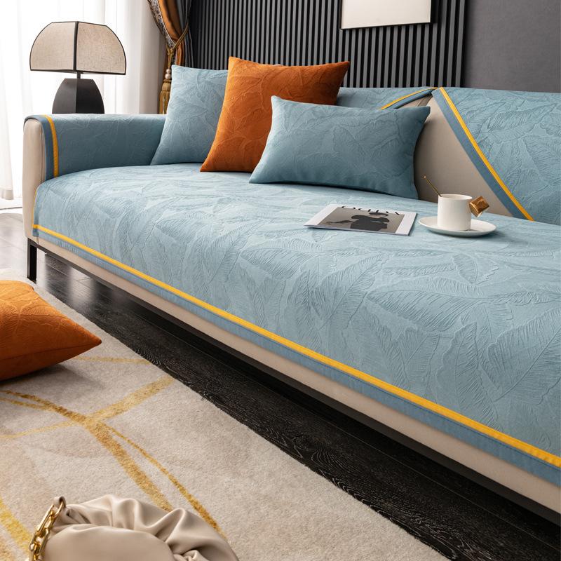 Минималистичная подушка для дивана, универсальная круглый год, легкая роскошь, противоскользящая подушка для сиденья, новый высококачественный чехол для дивана, тканевый чехол и полотенце