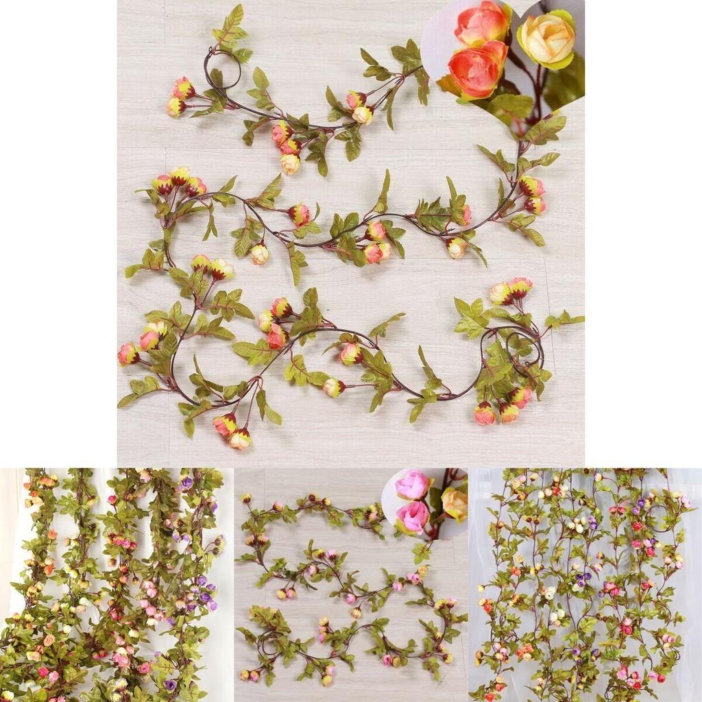 Потрясающая гирлянда из 42 искусственных шелковых роз, лозы для свадебного декора