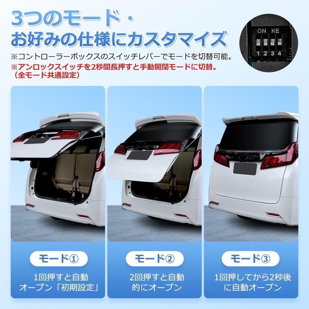GIMUYA in 60 Power Back Door Open Kit for Toyota Alphard Automatically Opens with Unlock Compatible with Toyota Alphard Vellfire and Late Models