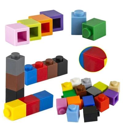 100 шт./лот Детали MOC 3005 Кирпич 1x1 Совместимые фигурки Кирпичи DIY Сборные Строительные блоки Частица Детская Головоломка Игрушки для развития мозга Подарок