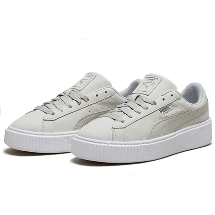 Puma Platform Shimmer - Grey Violet Women Sneakers White 369593-02