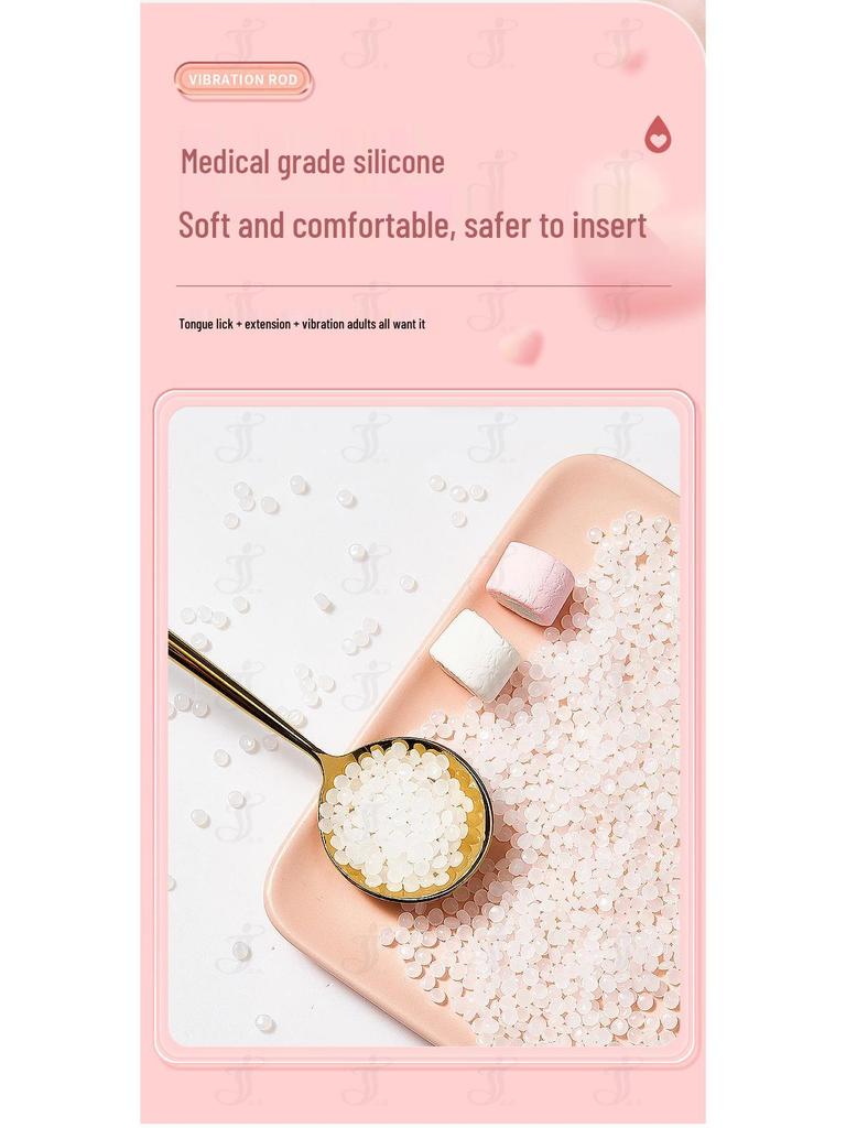 Mantinghua Вибрирующий язык с двумя головками и телескопическое яйцо для женщин, флирт для пар и самоудовольствие