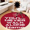 Custom Name Liverpool Football Club Printed Round Rug Carpet Chair Rug Area Rug Entryway Doormats,for Office Chair Living Room Bedroom Kitchen Room.