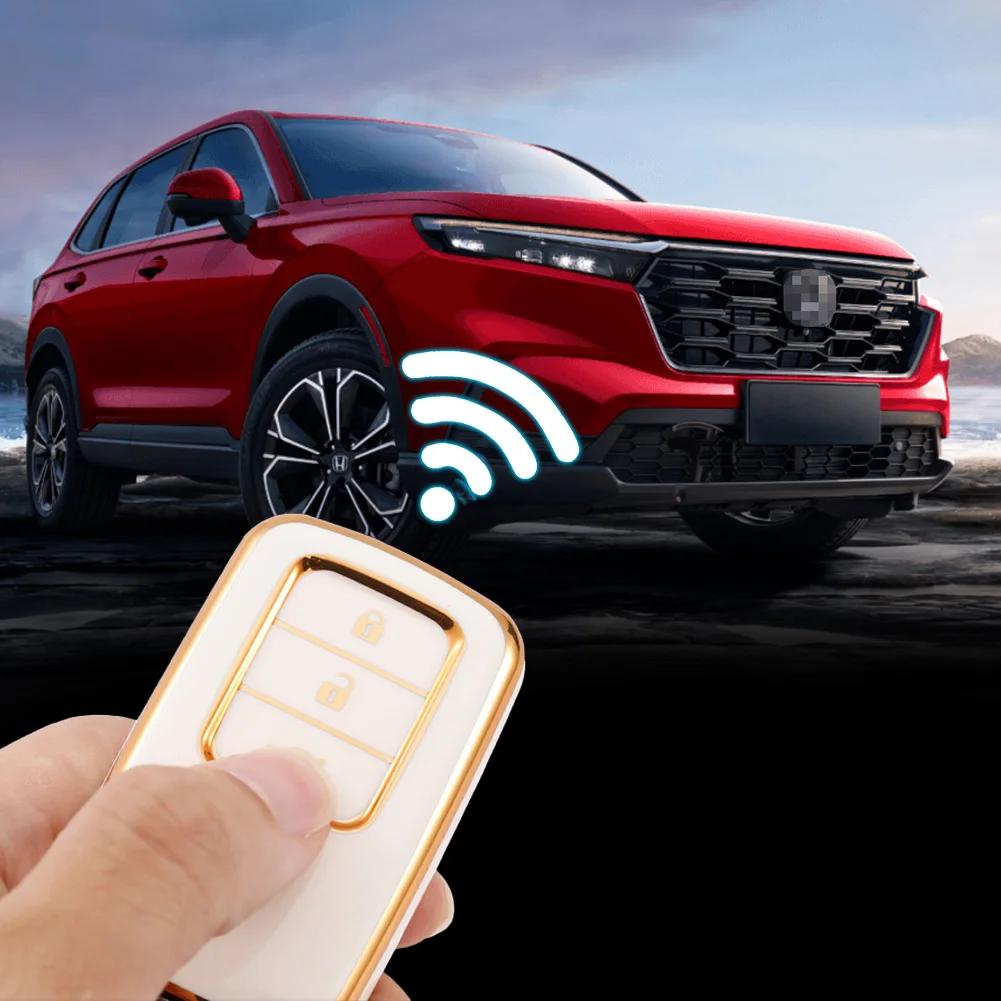 Чехол-протектор для ключа-брелока с TPU для Honda CRV CR-V Fit Civic Accord HR-V HRV City Odyssey XR-V Аксессуары