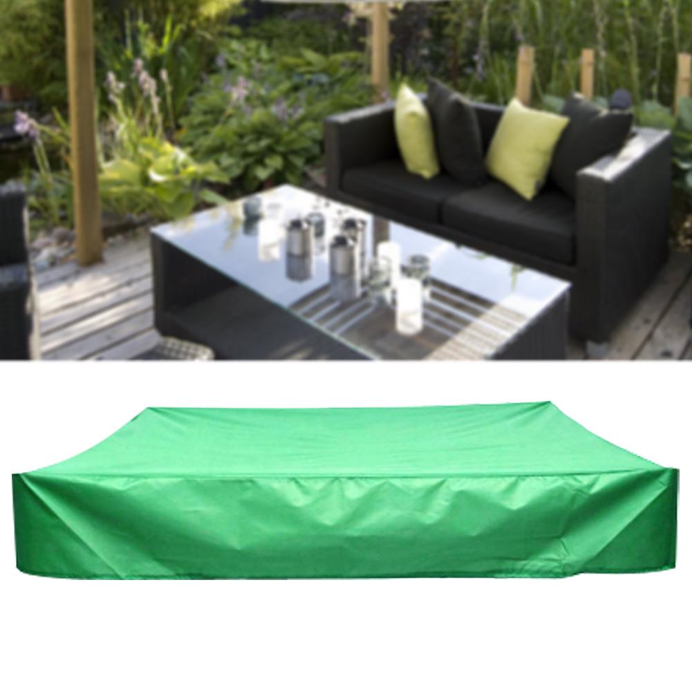 Green Portable Square Small Pool Cover Waterproof Protective Cover for Garden Courtyard