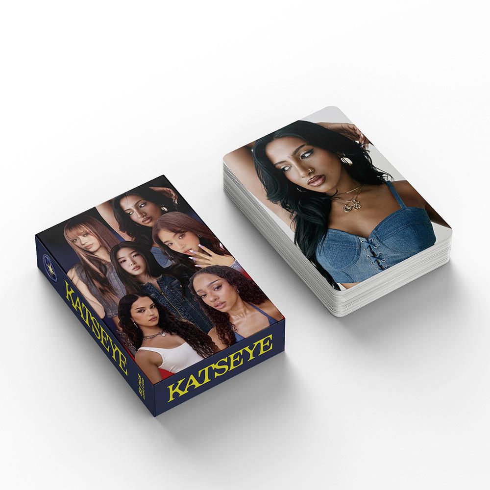 55 photos of KATSEYE decorated to commemorate celebrity KPOP peripheral LOMO photo cards