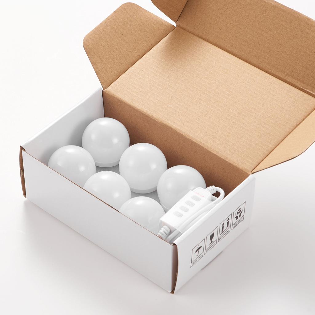 Vanity Mirror Fill Light Adjustable Luminance 3 Colors LED USB Wall Bulbs String For All Pretty 3 Colors Dimmable Vanity Light