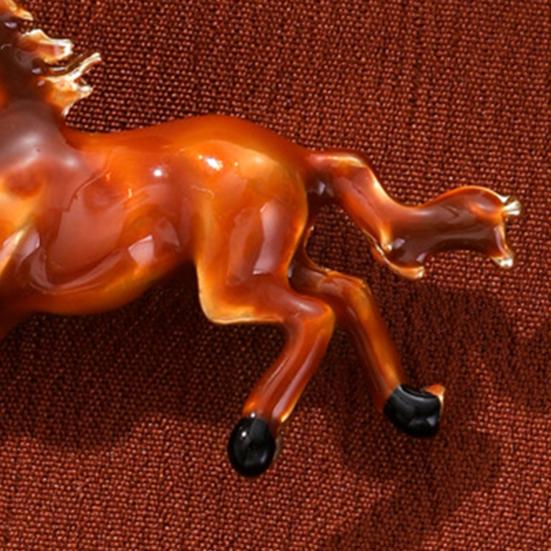 Брошь-булавка Год Лошади по китайскому зодиаку Брошь Винтажная Зодиакальная Брошь Свитера Шляпы Сумки Значок Украшение для одежды