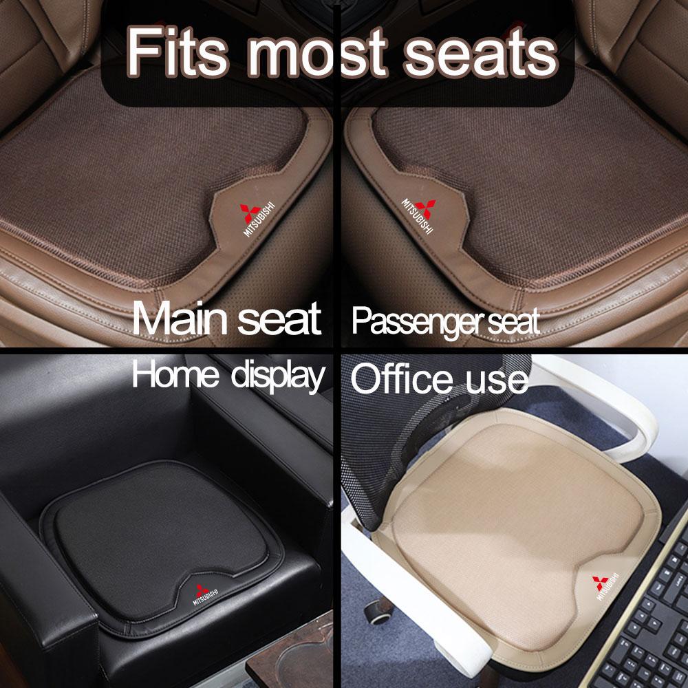 Car Front Seat Pad Leather Breathable Comfort Cushion Cover For Mitsubishi Pajero Outlander XL Montero Lancer Triton l200 ASX