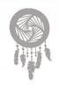 Ł5 Dream Catcher Pendant Ornament Openwork Decor Light Gray