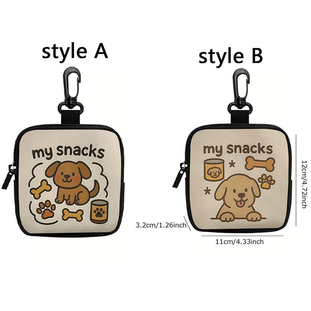 Transparent Window Dog Training Bag Portable Pet Snack Bag Dog Treat Pouch  Puppy Training