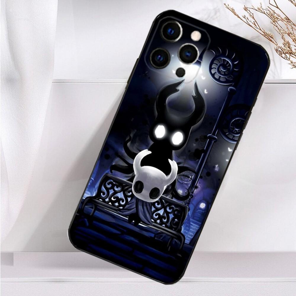 Чехол для телефона H-Hollow K-Knight для iPhone 16, 15, 14, 13, 12, 11 Plus, Pro Max, XS, X, XR, SE, Mini, 8, 7 Мягкий силиконовый черный чехол